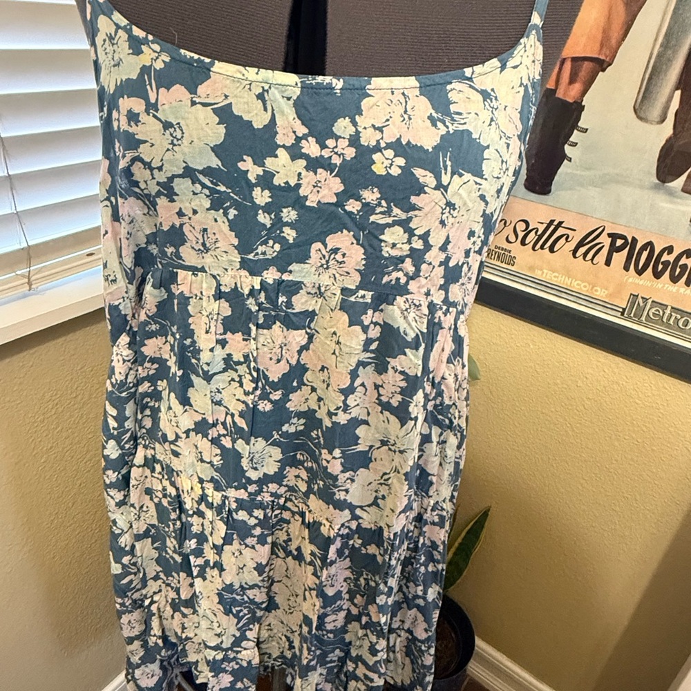 O'Neill Blue and Cream Floral Dress